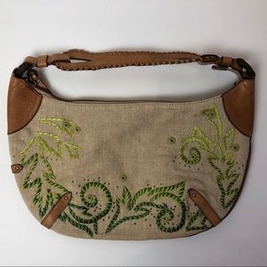 Cole Haan embroidered purse